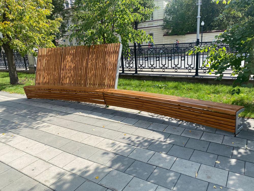Производство и монтаж уличных скамеек в г. Екатеринбург
